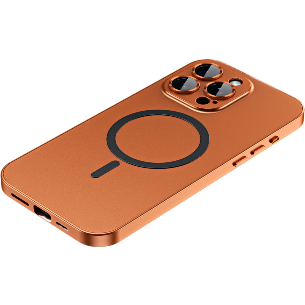 Coque iPhone MagSafe métal premium