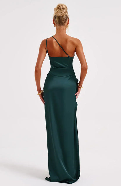 Robe de soirée satinée élégante