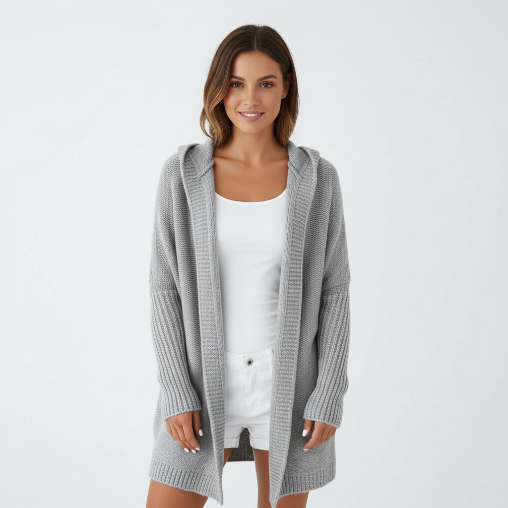 Dames vest met capuchon | oversized