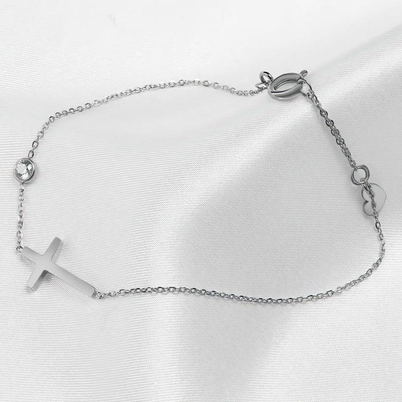 Bracelet femme croix élégant