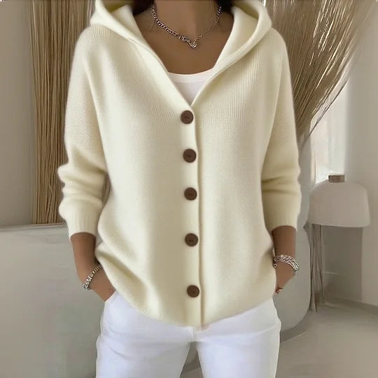 Dames hooded cardigan | lange mouwen