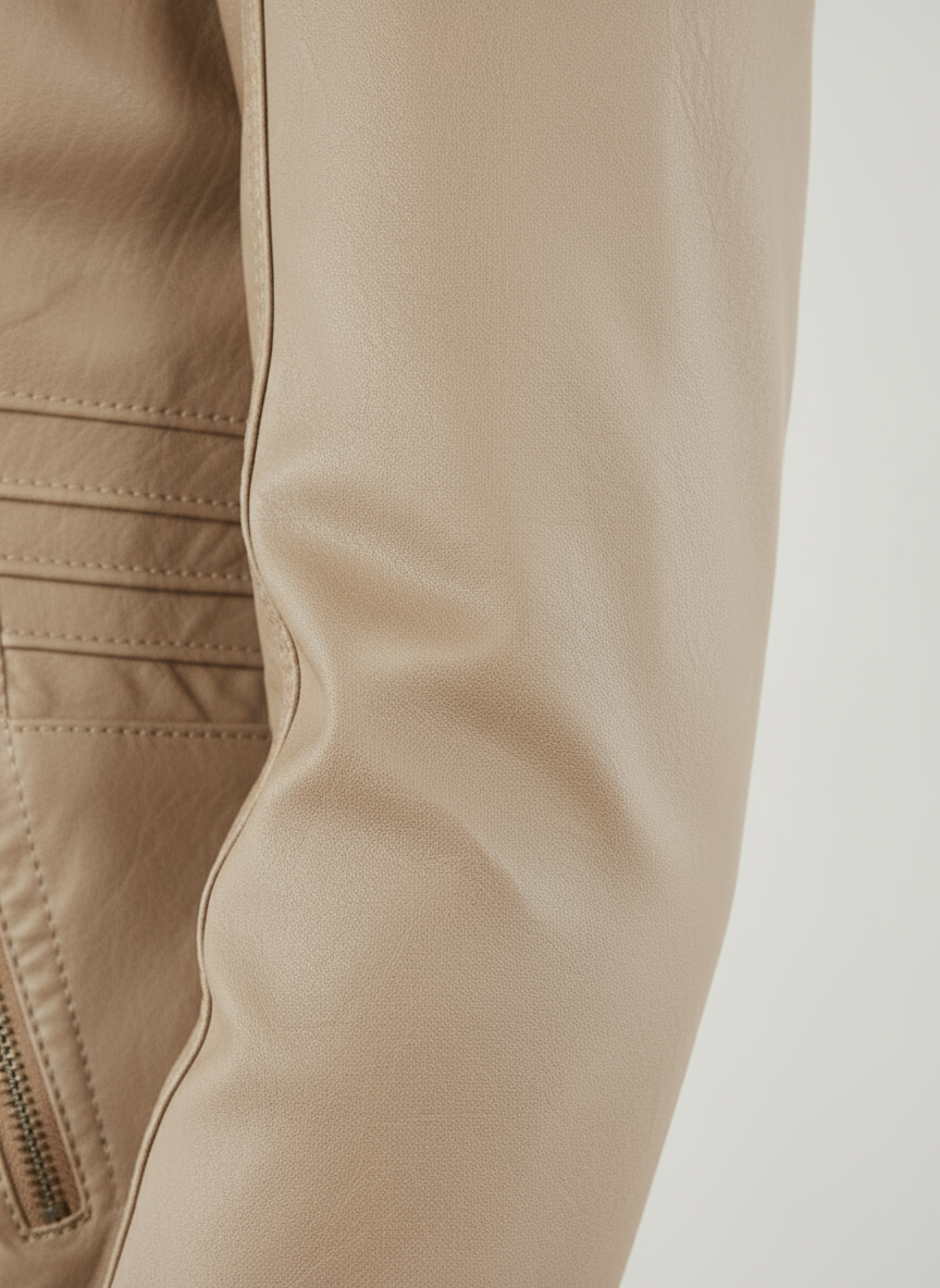 Dames bikerjas met capuchon | volledige rits