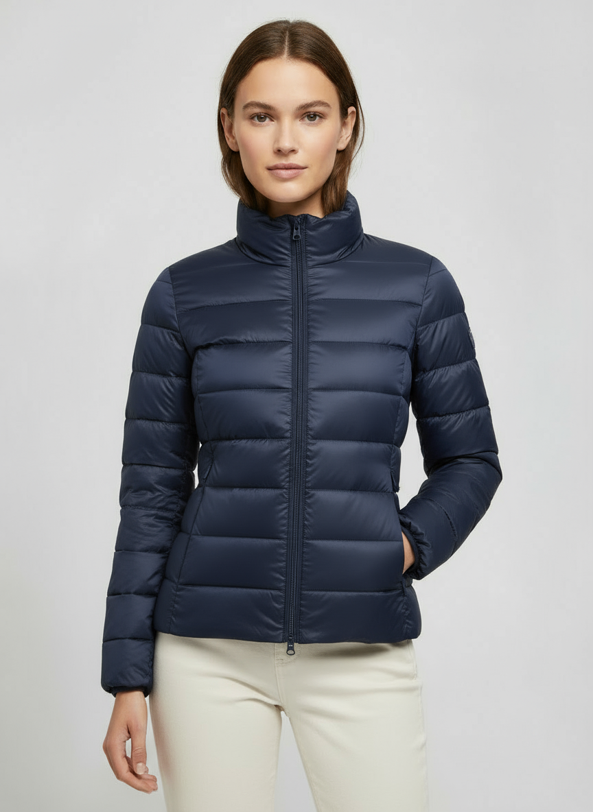 Marine Blauw Stand-up Collar / 3XL