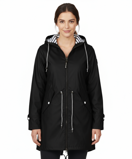 Dames waterdichte jas met capuchon