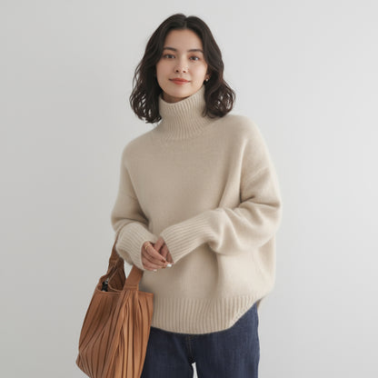 Pull Col Roulé Femme