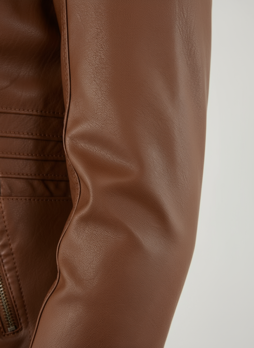 Dames bikerjas met capuchon | volledige rits