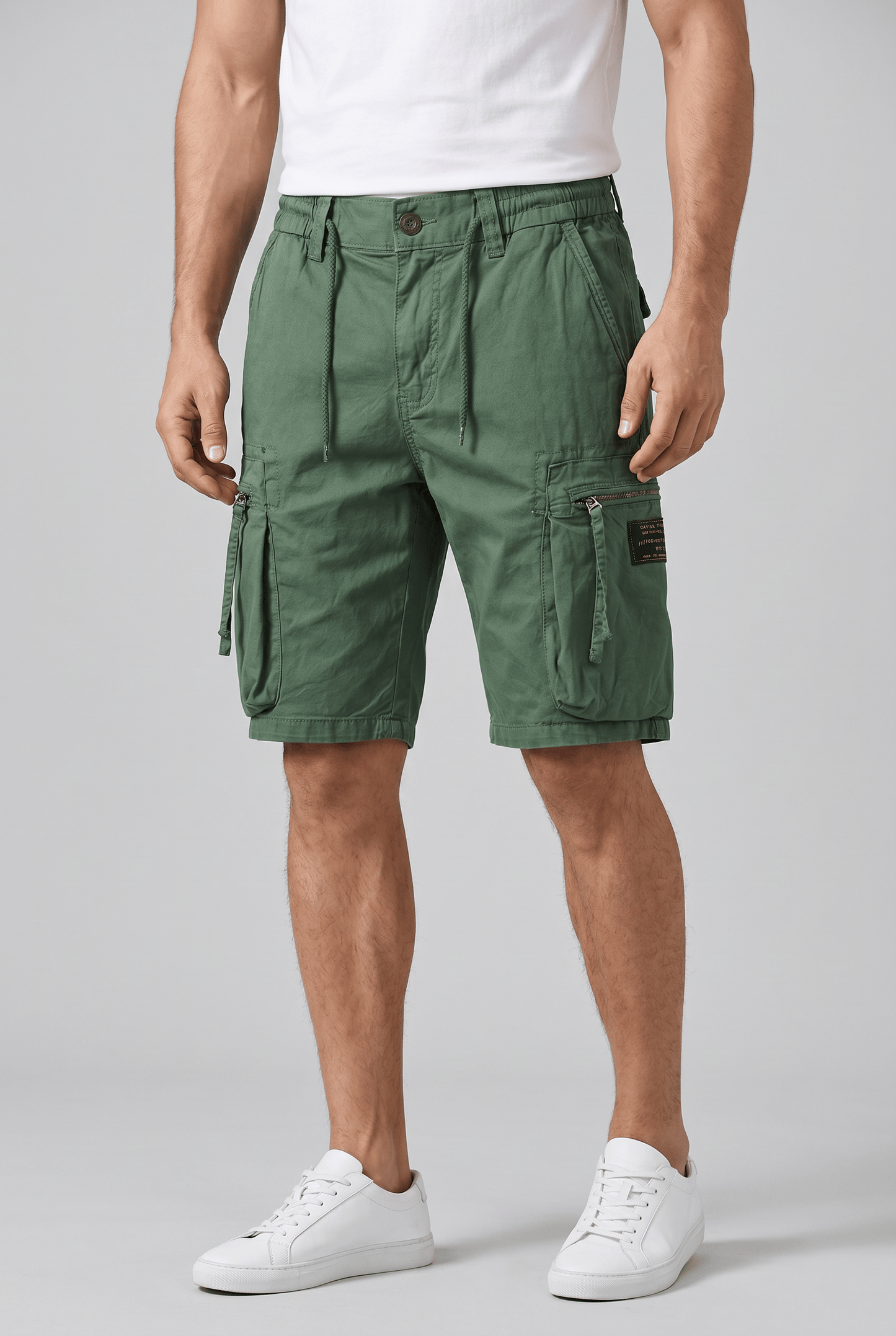 Short Cargo Tactique Homme | Taille à Cordon & Multi-Poches