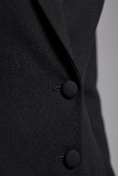 Robe Blazer Femme Cintrée à Col Revers | Midi Manches Longues
