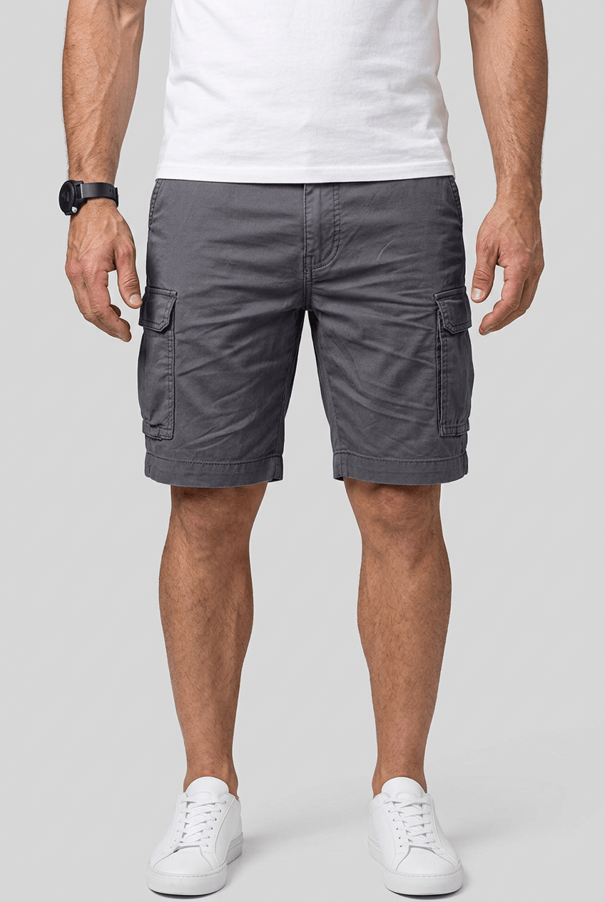 Short Cargo Homme | Poches à Rabat & Ourlet Retroussé