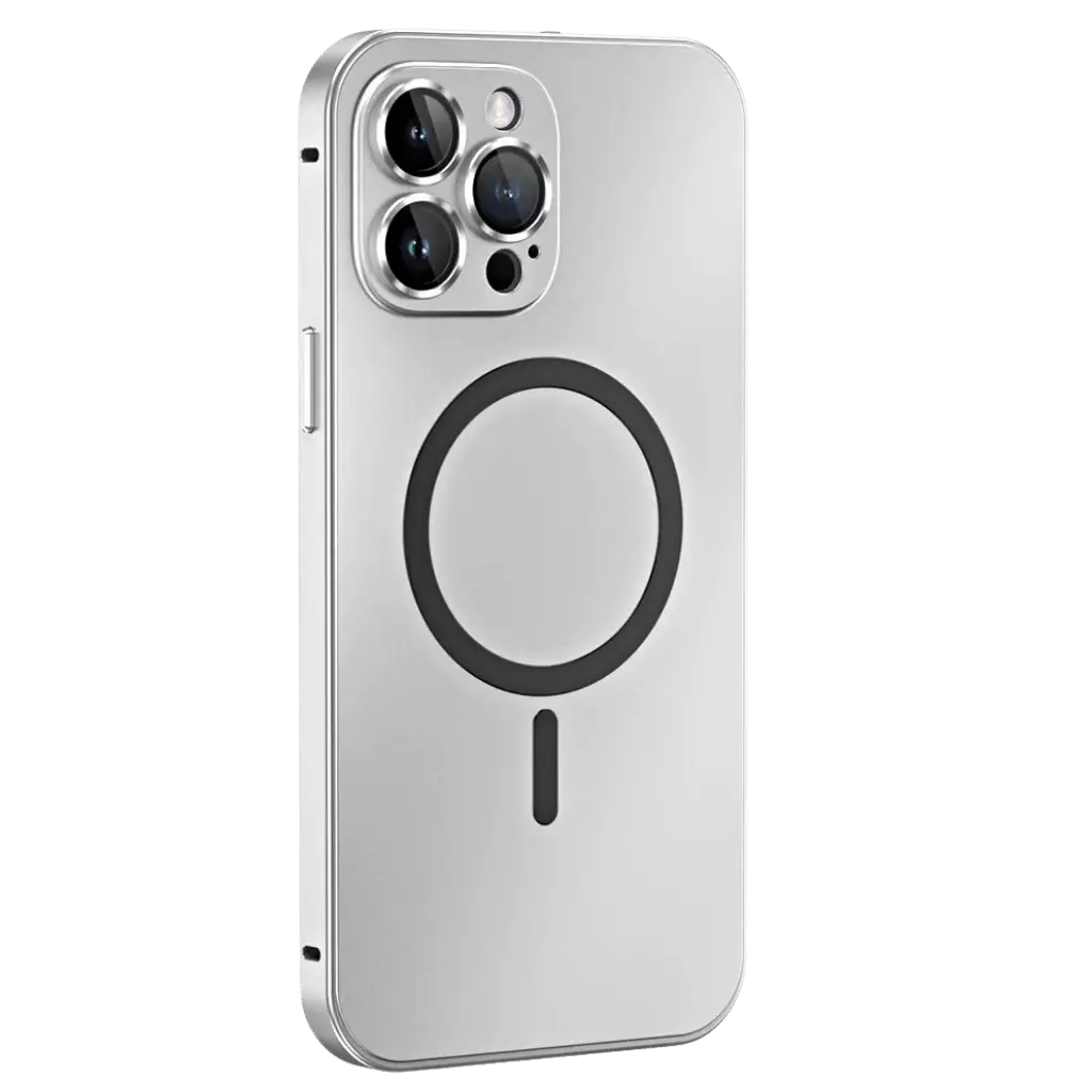 Coque iPhone MagSafe métal premium
