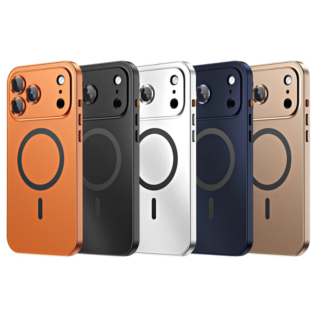 Coque iPhone MagSafe métal premium