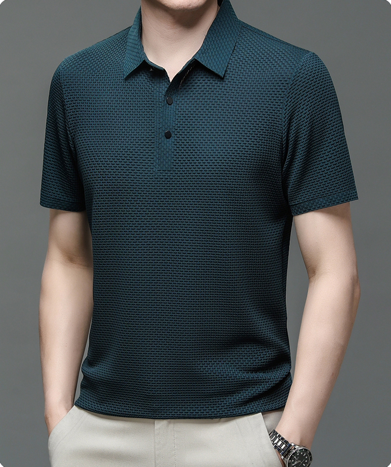Polo élégant homme léopard