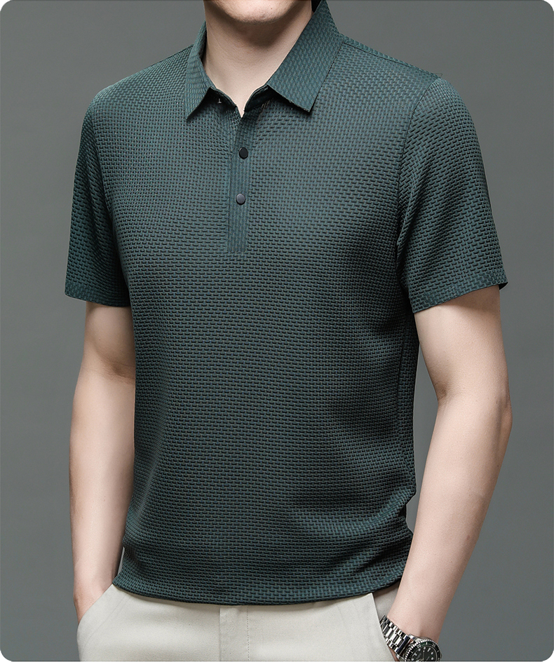 Polo élégant homme léopard