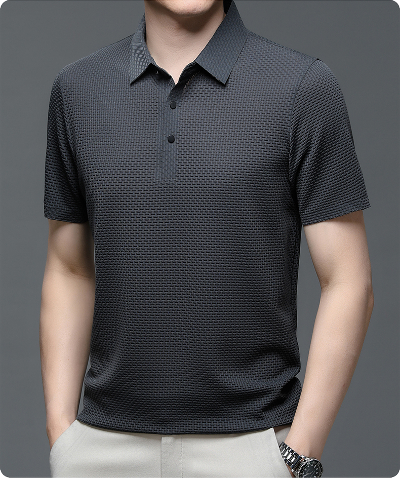 Polo élégant homme léopard