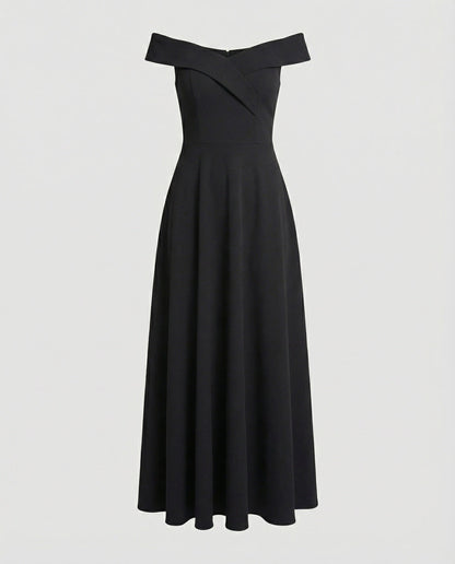 Robe longue élégante épaules dénudées