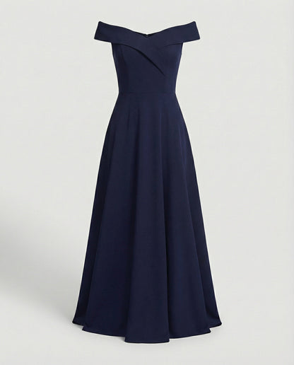 Robe longue élégante épaules dénudées