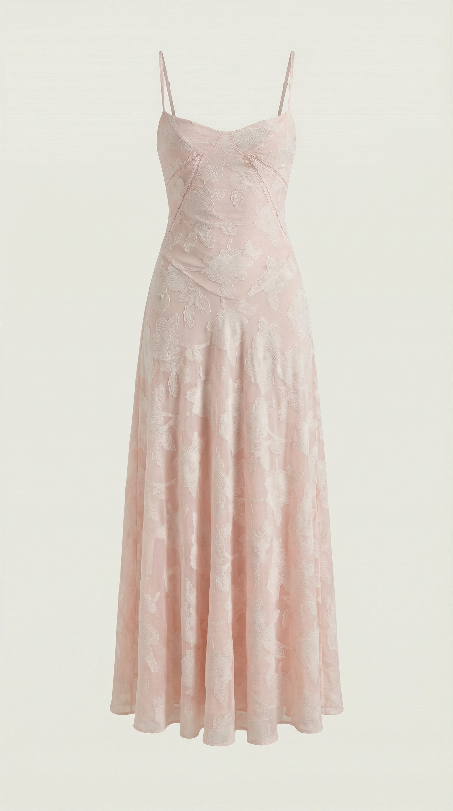 Robe maxi dentelle femme col cœur