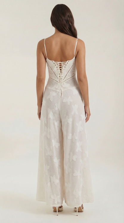 Robe maxi dentelle femme col cœur