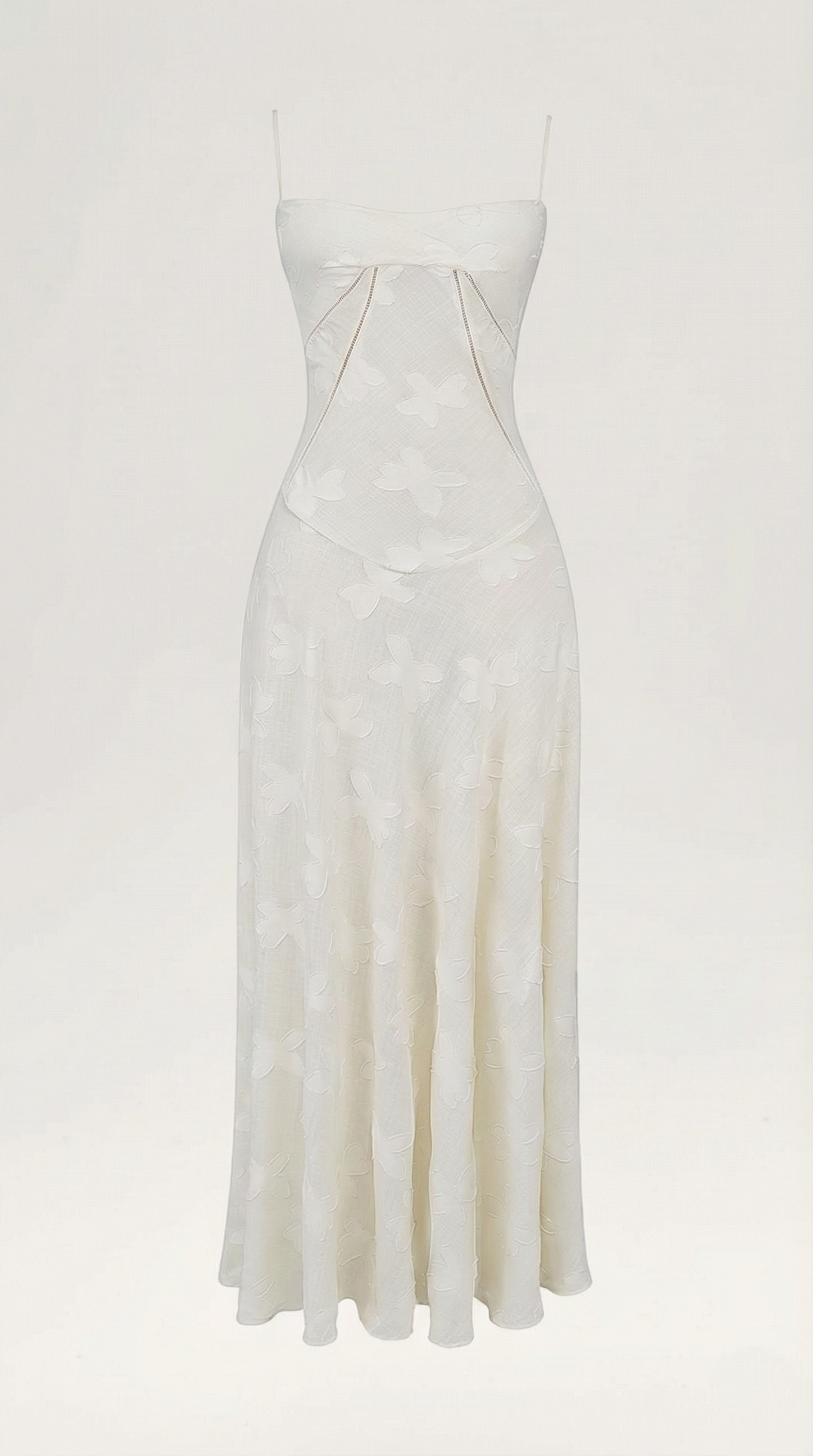 Robe maxi dentelle femme col cœur