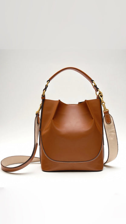 Sac seau femme bandoulière similicuir