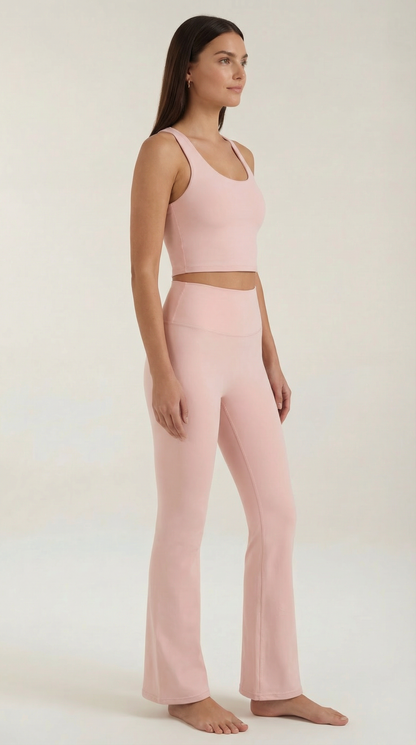 Legging évasée taille haute femme