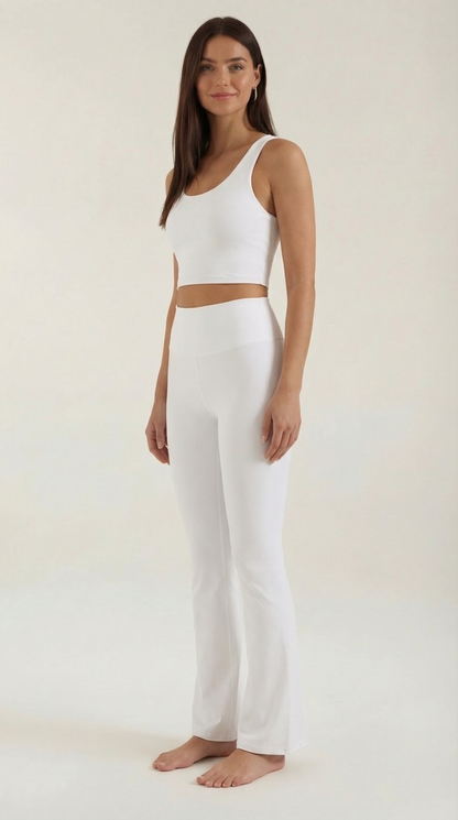 Legging évasée taille haute femme
