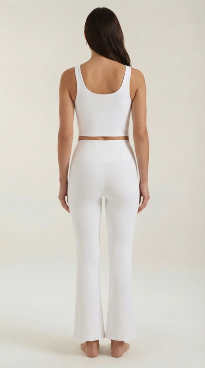 Legging évasée taille haute femme