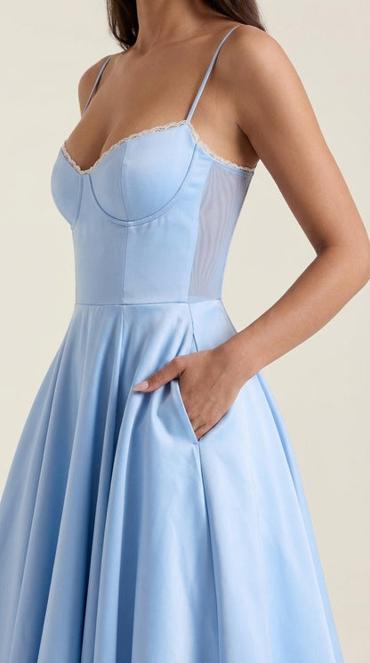 Robe midi tulle femme élégante