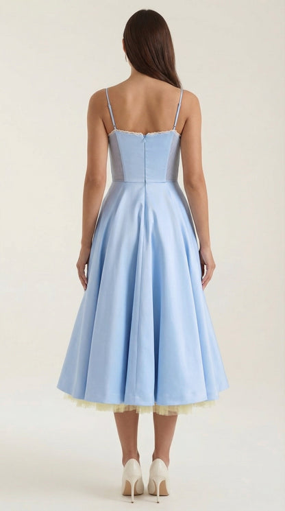 Robe midi tulle femme élégante