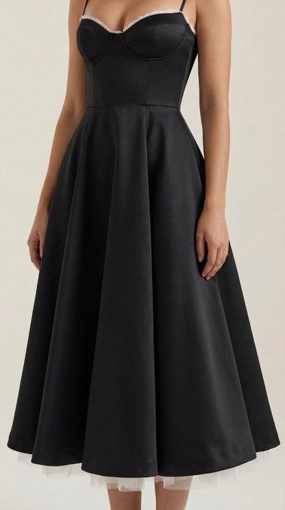 Robe midi tulle femme élégante