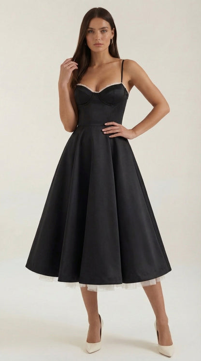 Robe midi tulle femme élégante