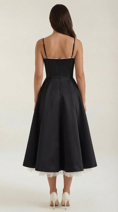 Robe midi tulle femme élégante