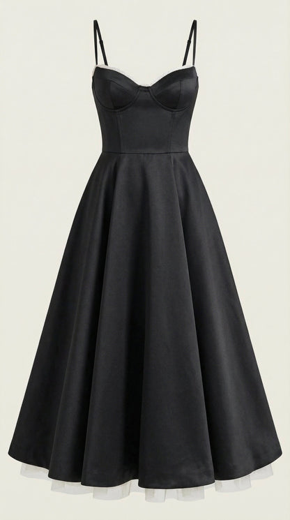 Robe midi tulle femme élégante