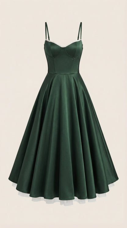 Robe midi tulle femme élégante