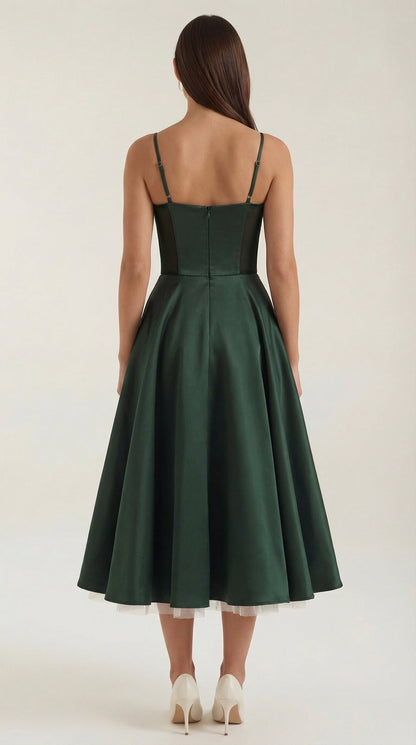 Robe midi tulle femme élégante