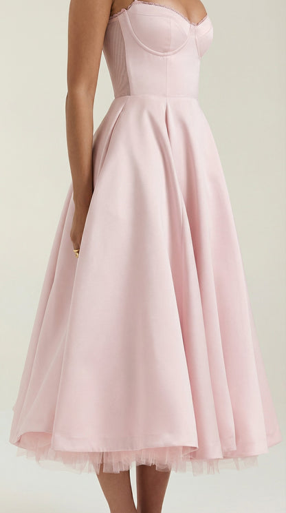 Robe midi tulle femme élégante