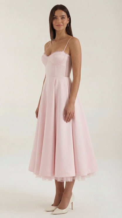 Robe midi tulle femme élégante