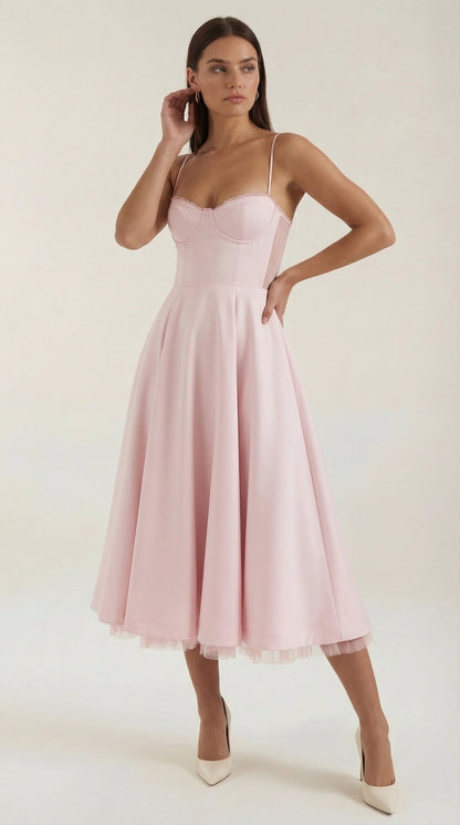 Robe midi tulle femme élégante
