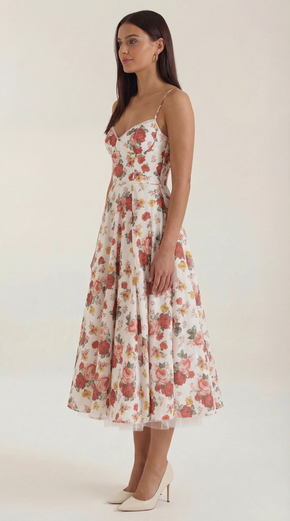 Robe midi tulle femme élégante