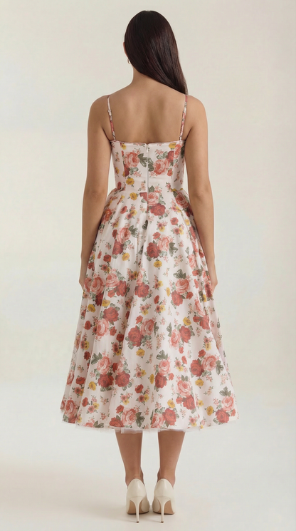 Robe midi tulle femme élégante