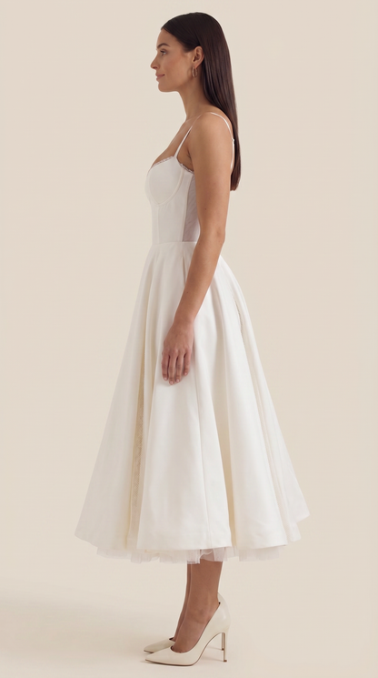Robe midi tulle femme élégante
