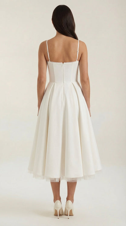 Robe midi tulle femme élégante