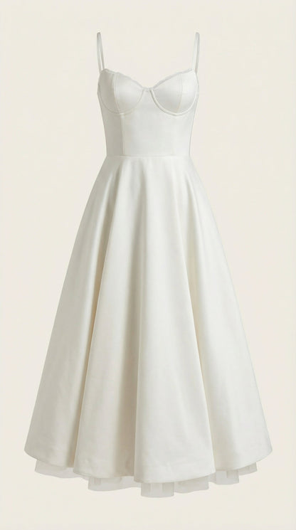 Robe midi tulle femme élégante