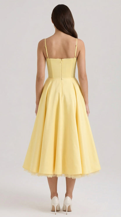 Robe midi tulle femme élégante