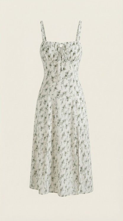 Robe midi fleurie femme été