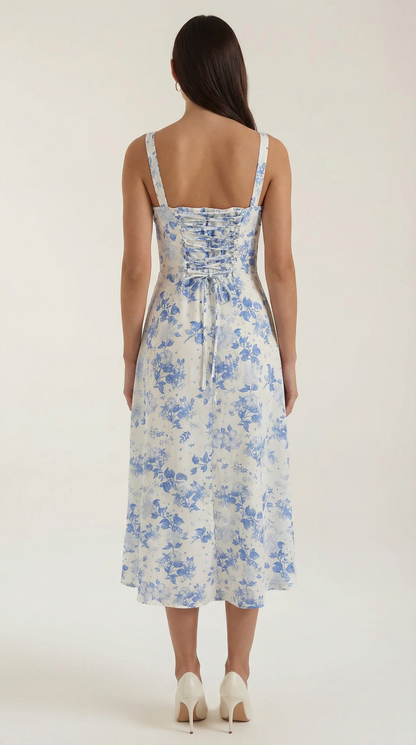 Robe midi fleurie femme été