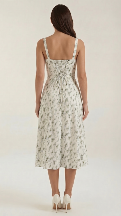 Robe midi fleurie femme été