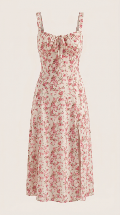 Robe midi fleurie femme été