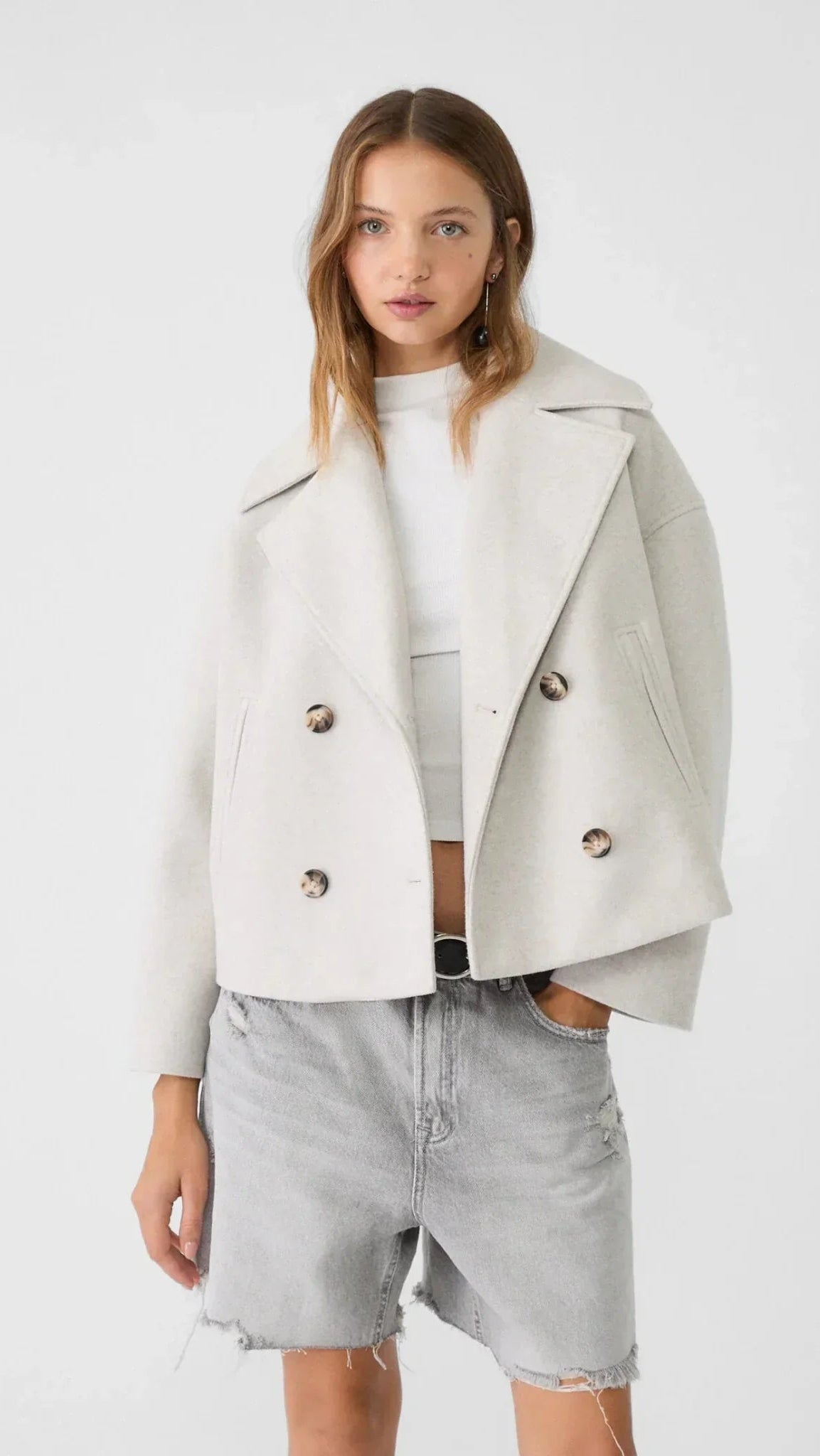 Veste courte femme croisée | style trench