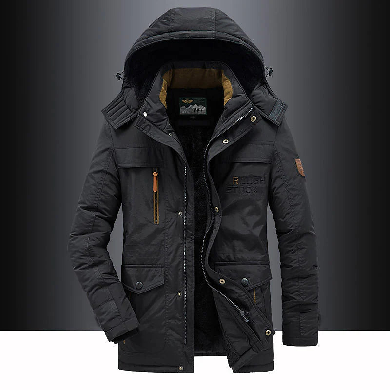 Heren waterafstotende winterparka met capuchon